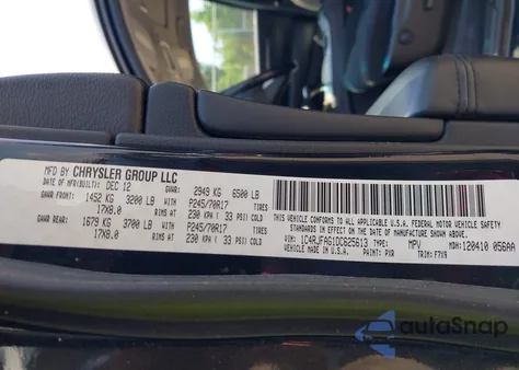 2013 Jeep Grand Cherokee Laredo из США, поврежденный, VIN 1C4RJFAG1DC625613